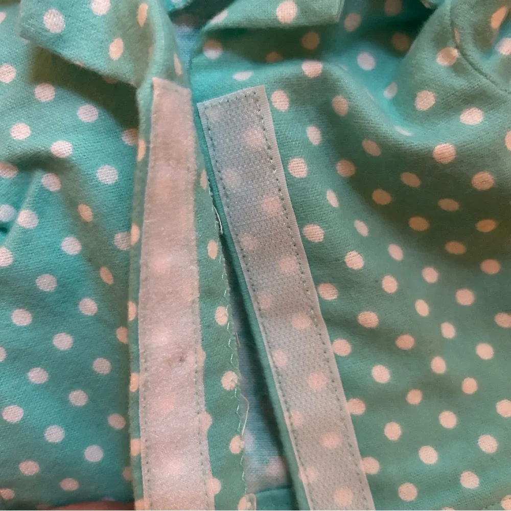 18” Doll- Handmade Polka Dot Pajama & Robe Set